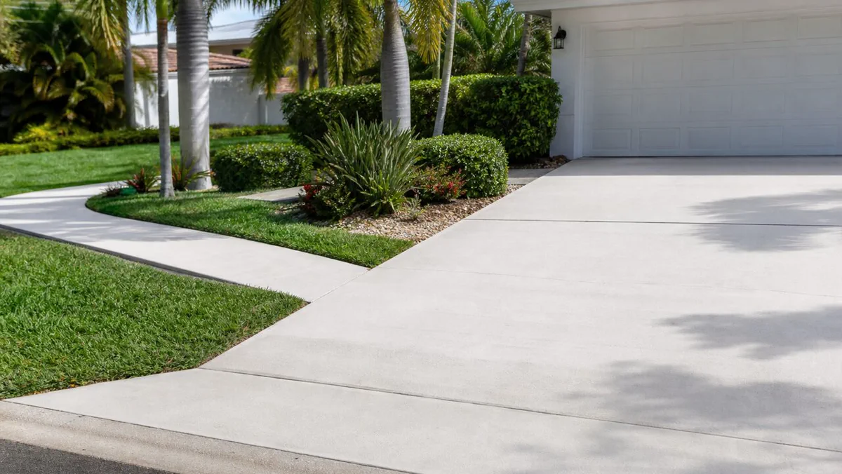 Even residential concrete walkway context for Daytona concrete lifting planning